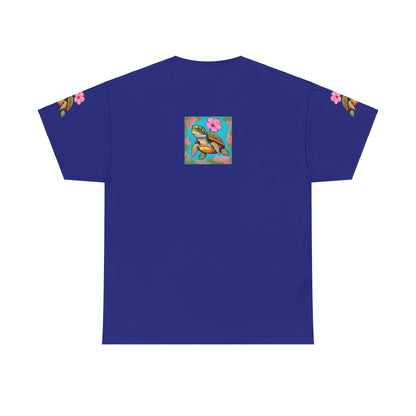 Turtle Flower Unisex Heavy Cotton Tee