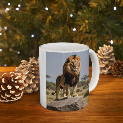 Matiby Lion Ceramic Mug, 11oz