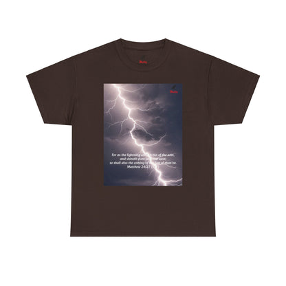 Lightning Style East West Unisex Heavy Cotton Tee