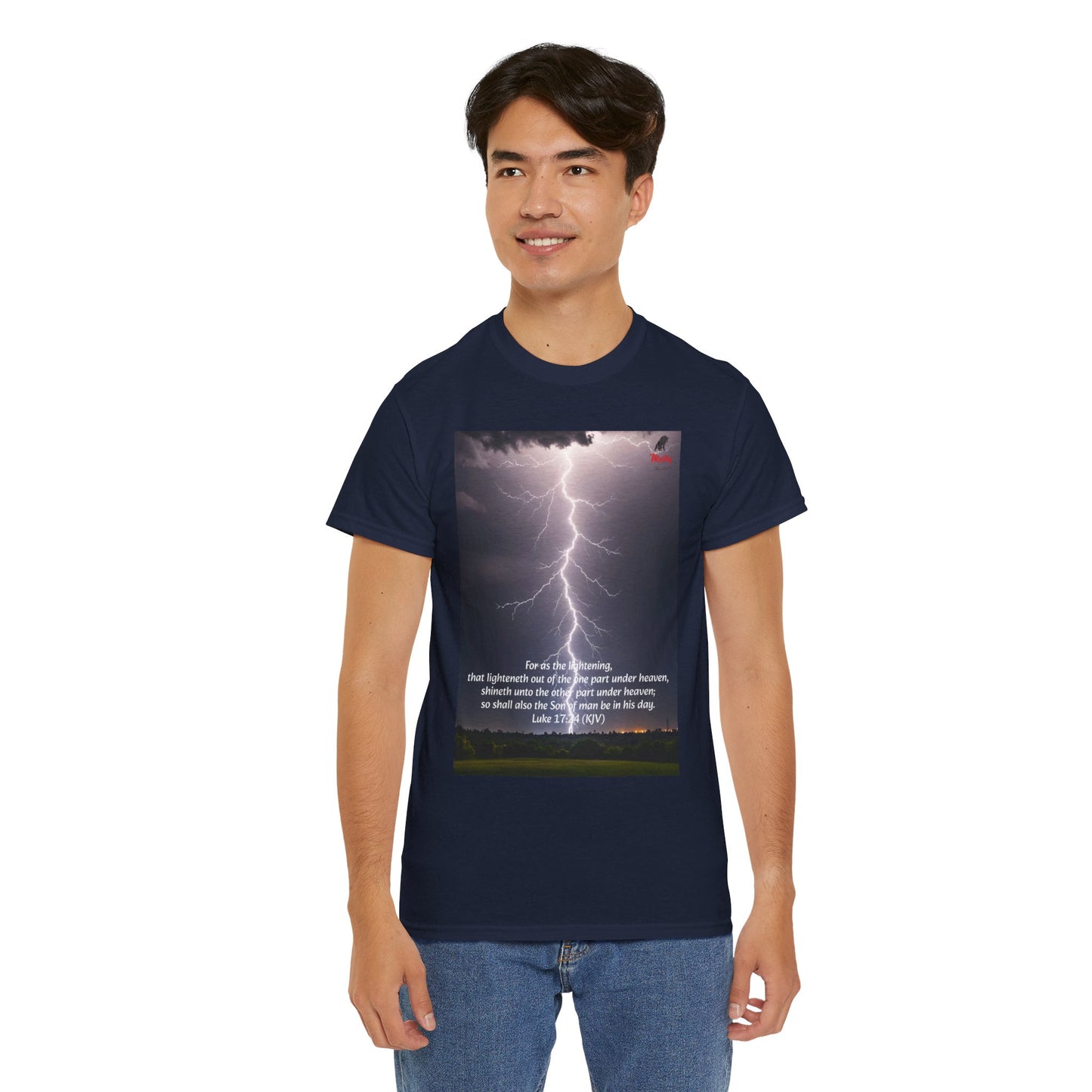 Lightning Style Son of man Unisex Heavy Cotton Tee