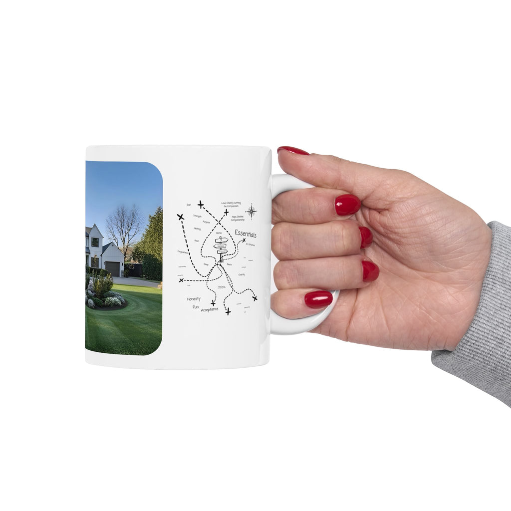 Cozy Architecture & Dreamy Landscapes #4 White Ceramic Mug – Homes Home Sweet Home Cup (11oz/15oz)