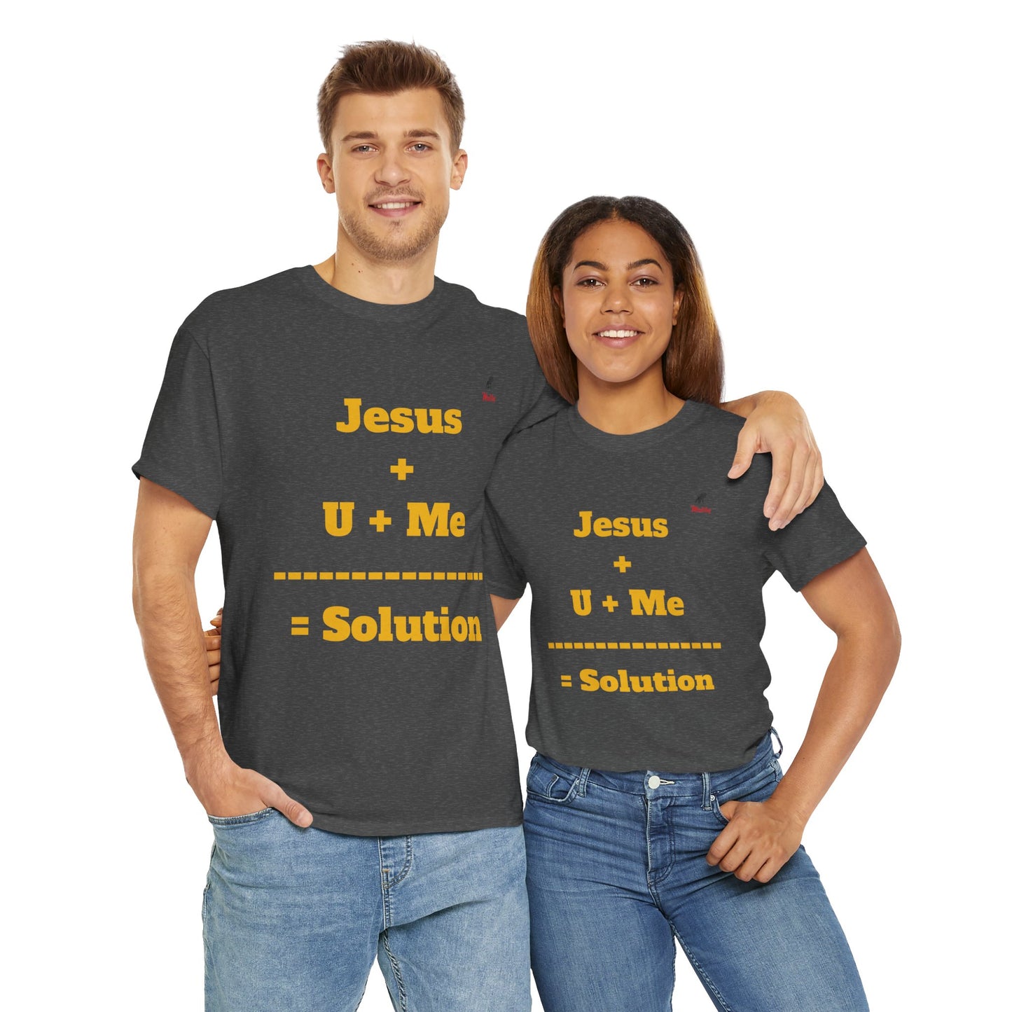 Jesus+U+Me Unisex Heavy Cotton Tee