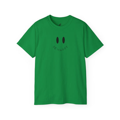 "Be Happy" Smiley Face Unisex Ultra Cotton Tee