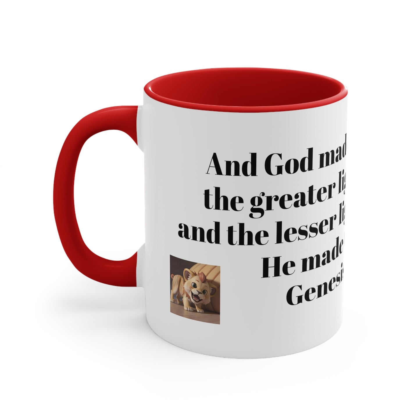 Bible Speaks Gen 1:17 Accent Mug, 11oz