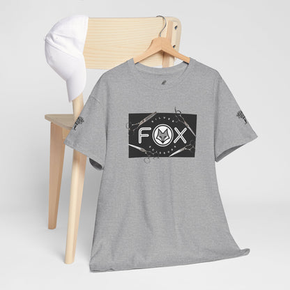 Silver Fox Scissors Unisex Heavy Cotton Tee