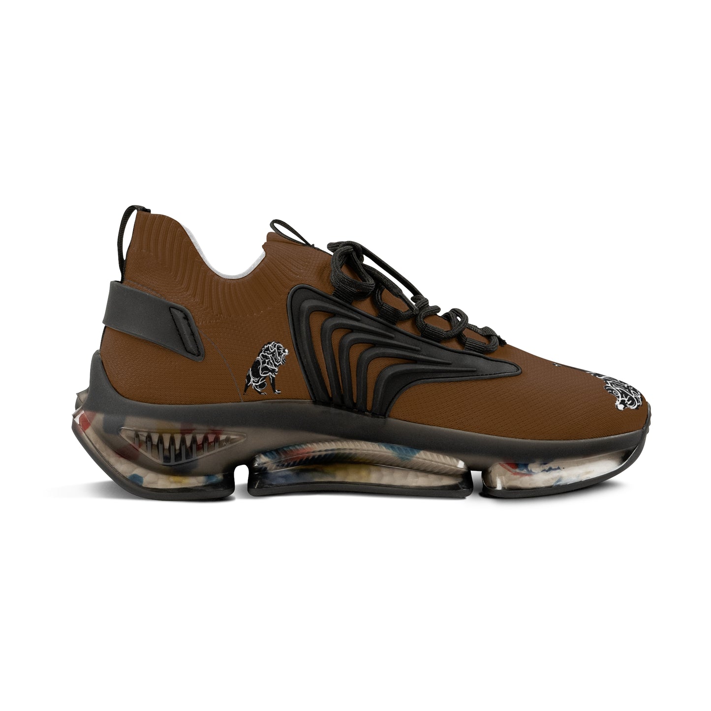 Men's Dark Brown Mesh Sneakers