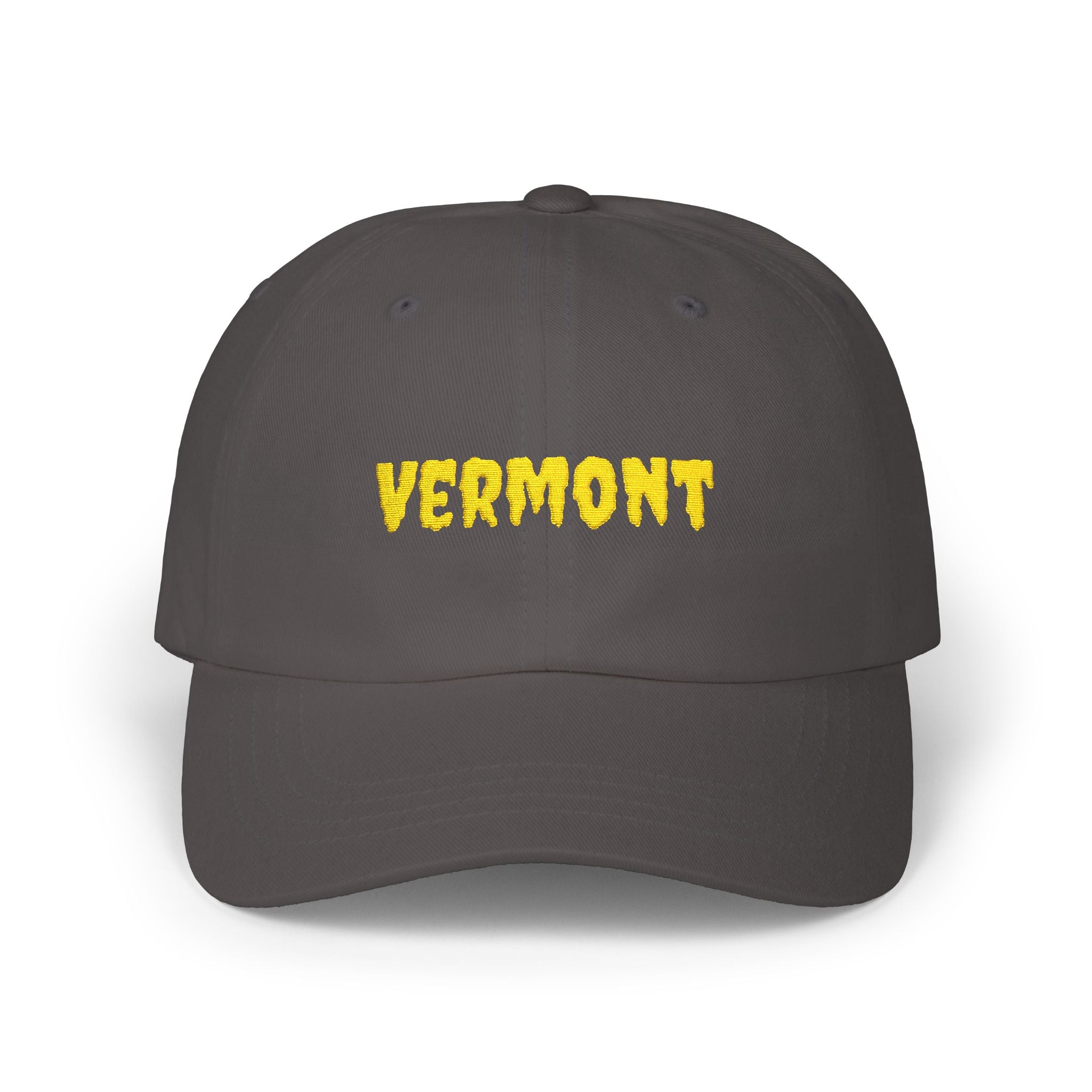 Vermont United States of America Gold Embroidered Classic Dad Cap | VT 14th USA Baseball Hat