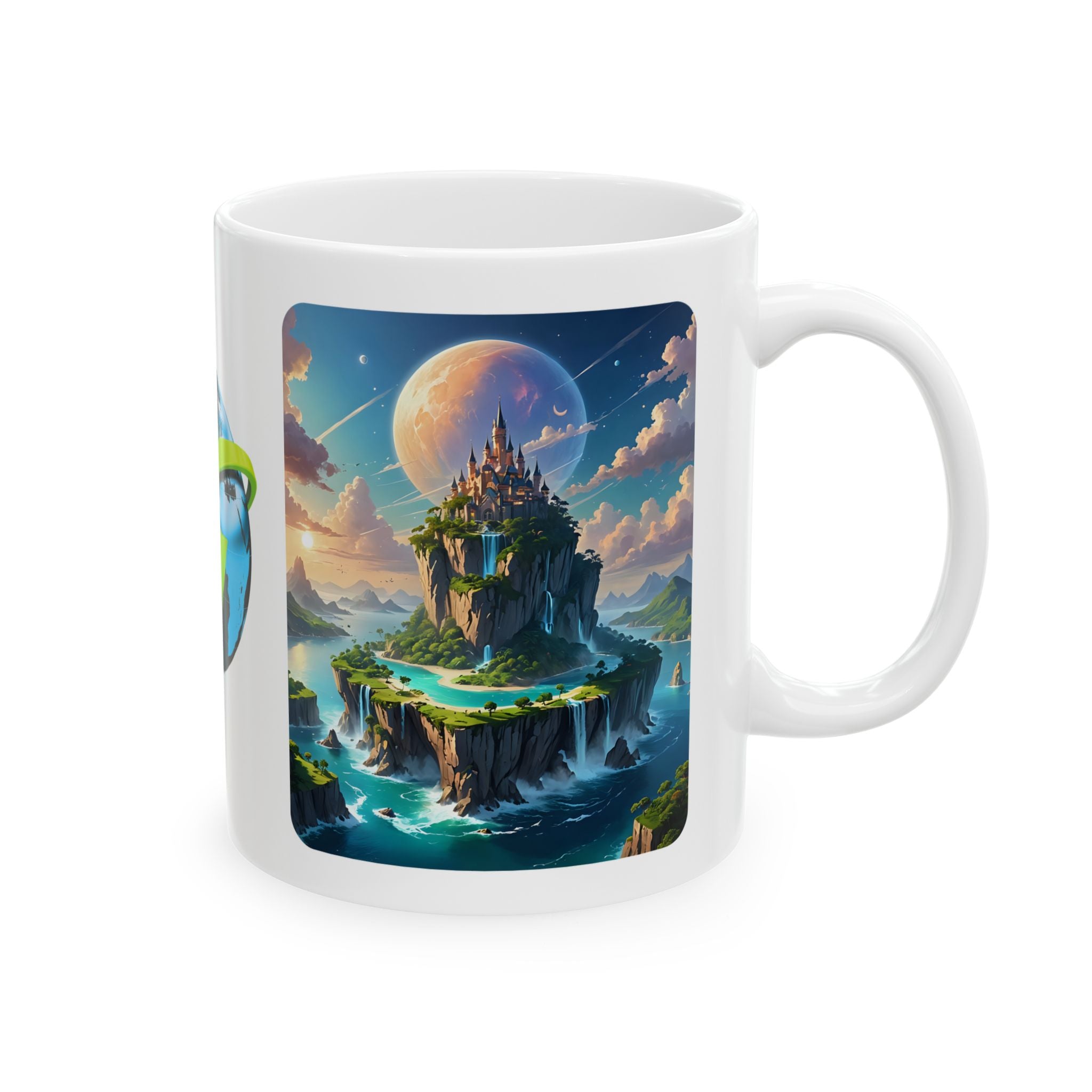 Contrast & Perspective #2 White Ceramic Mug — Time & Chance Daily Cup (11oz, 15oz)