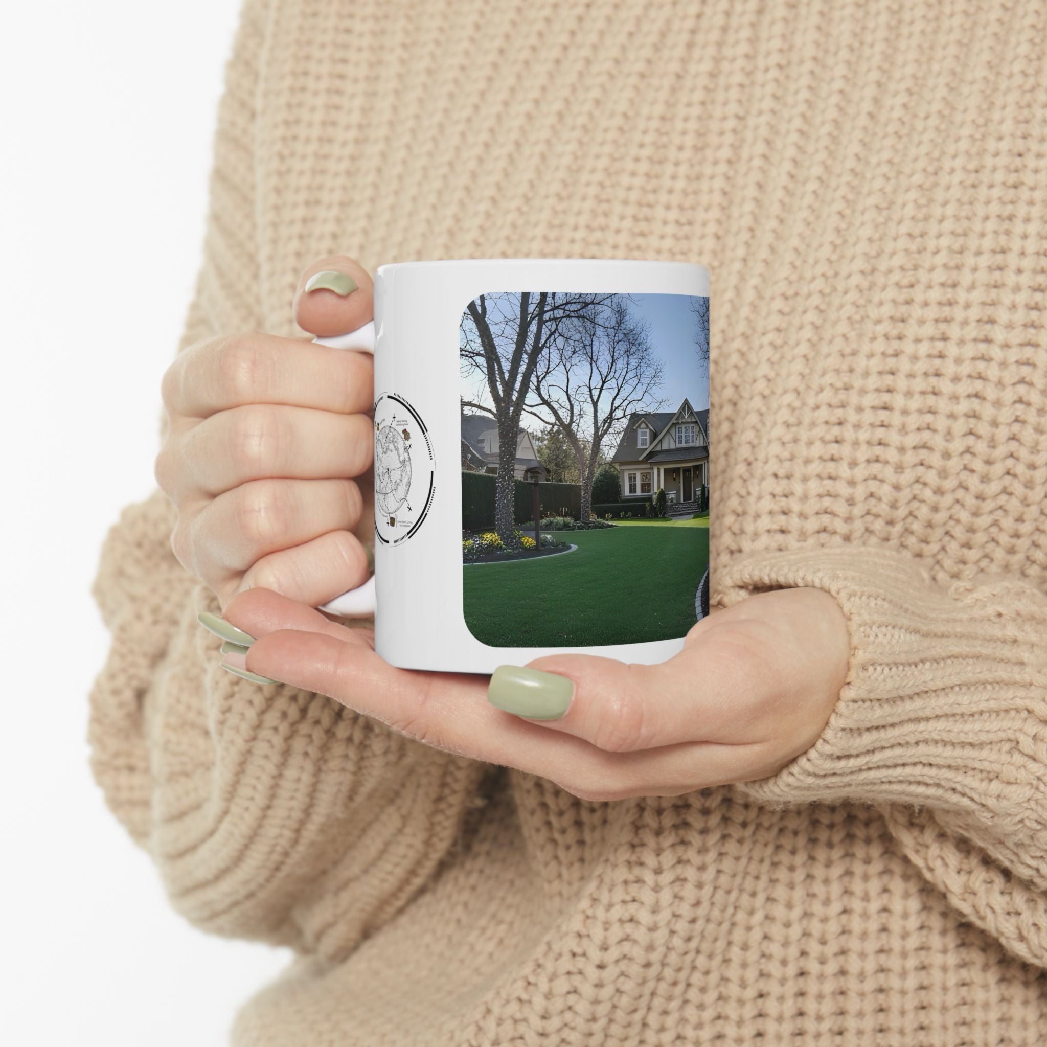 Cozy Architecture & Dreamy Landscapes #3 White Ceramic Mug – Homes Home Sweet Home Cup (11oz/15oz)