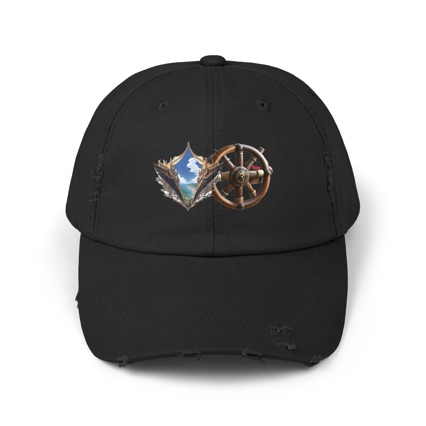 Nautical Unisex Distressed Cap