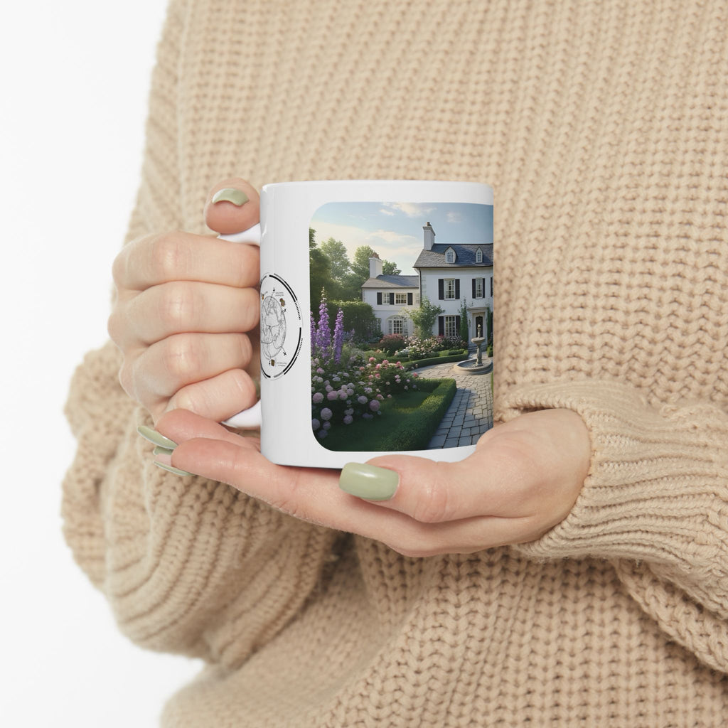 Cozy Architecture & Dreamy Landscapes #16 White Ceramic Mug – Homes Home Sweet Home Cup (11oz/15oz)