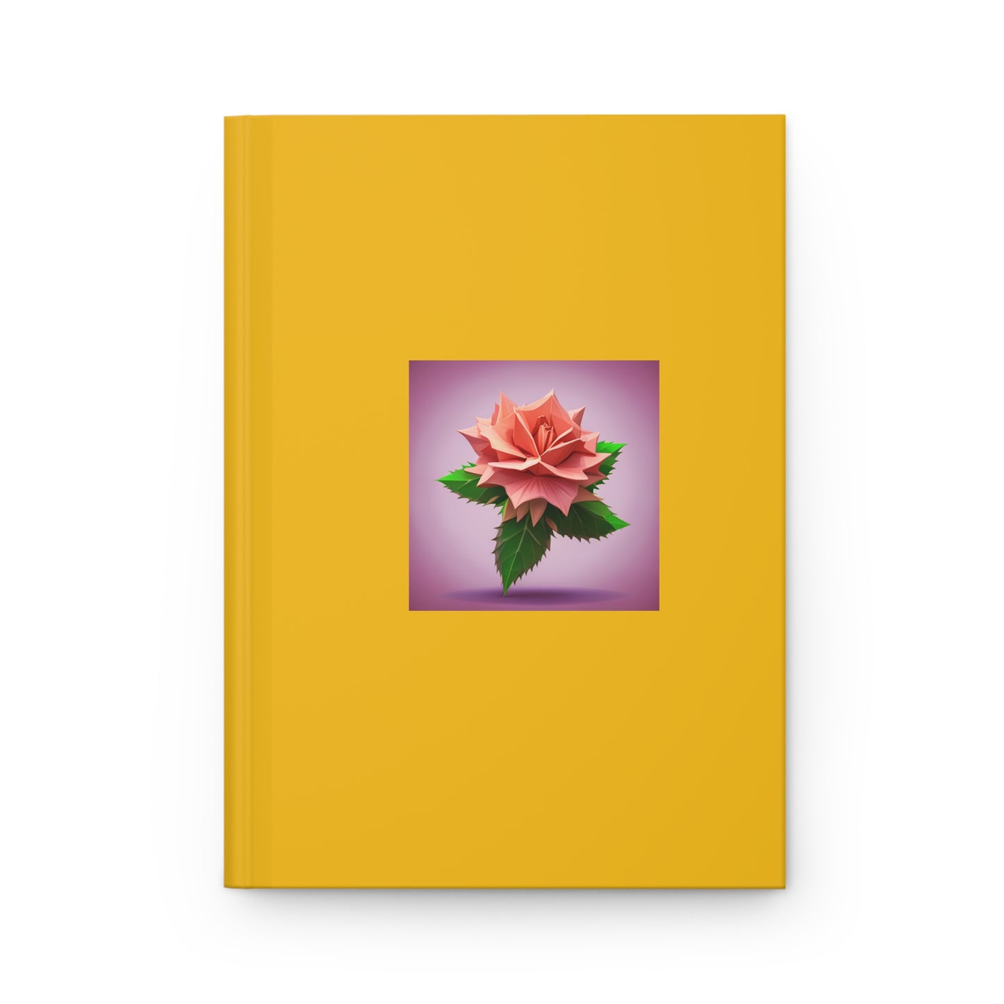 Rose Hardcover Journal Matte Yellow