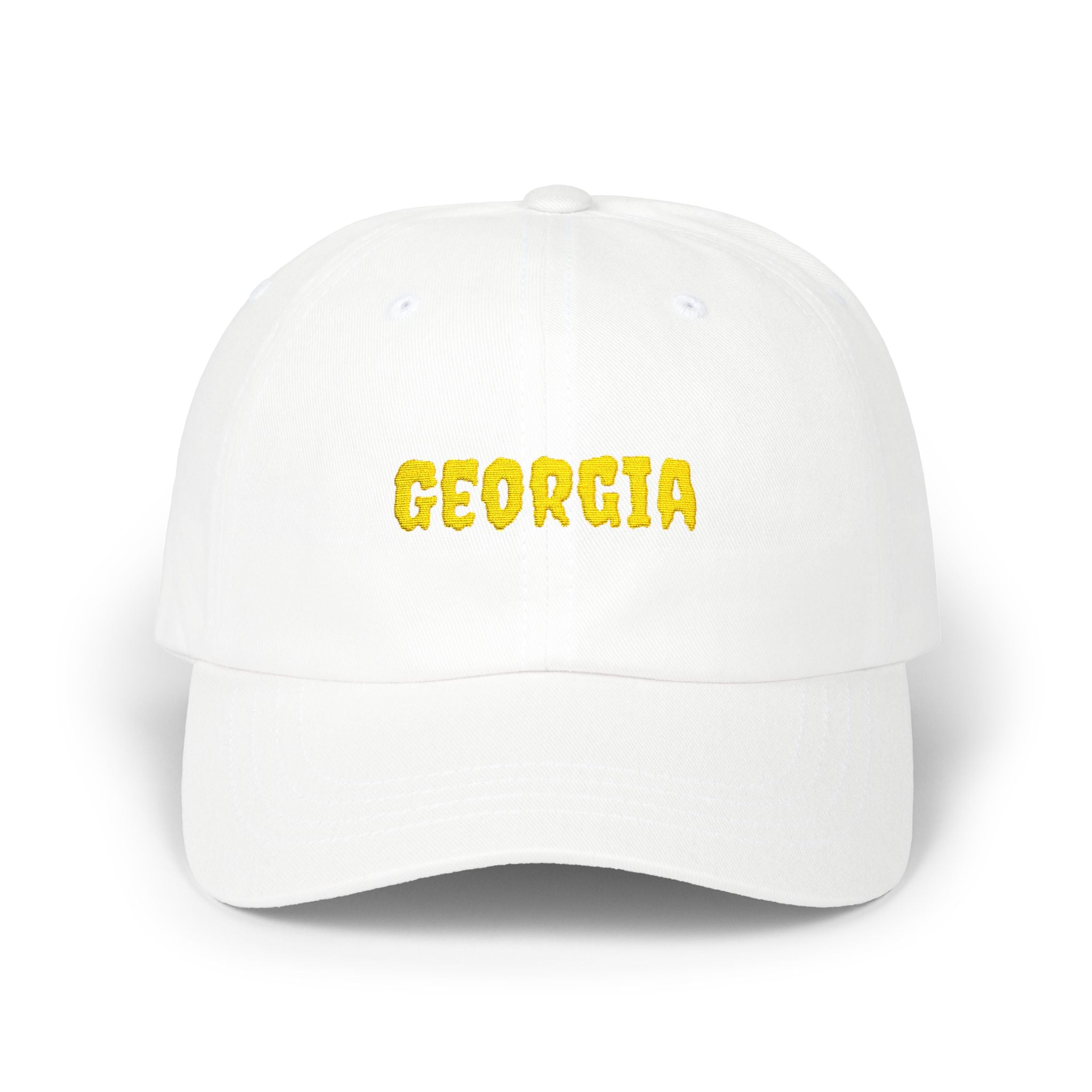 Georgia United States of America Gold Embroidered Classic Dad Cap | GA 4th USA Baseball Hat