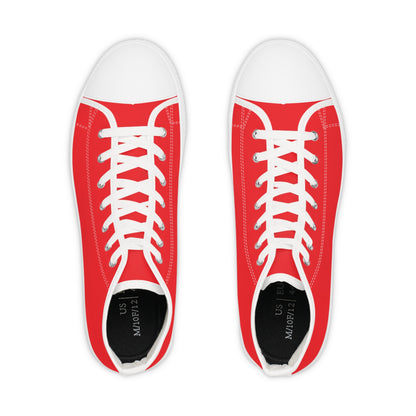 Men's "Rojo" Red High Top Sneakers