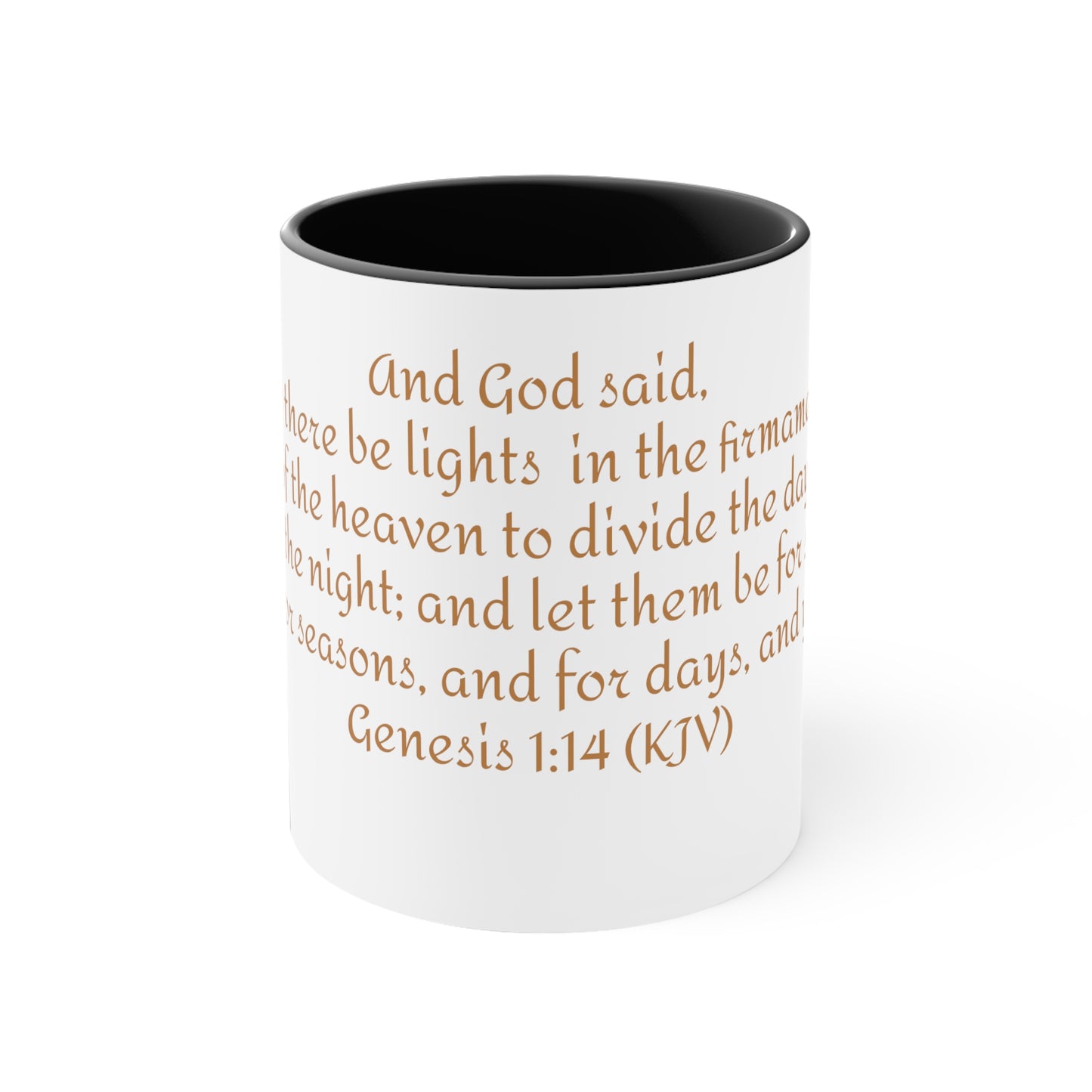 Bible Speaks Gen 1:14 Accent Mug, 11oz