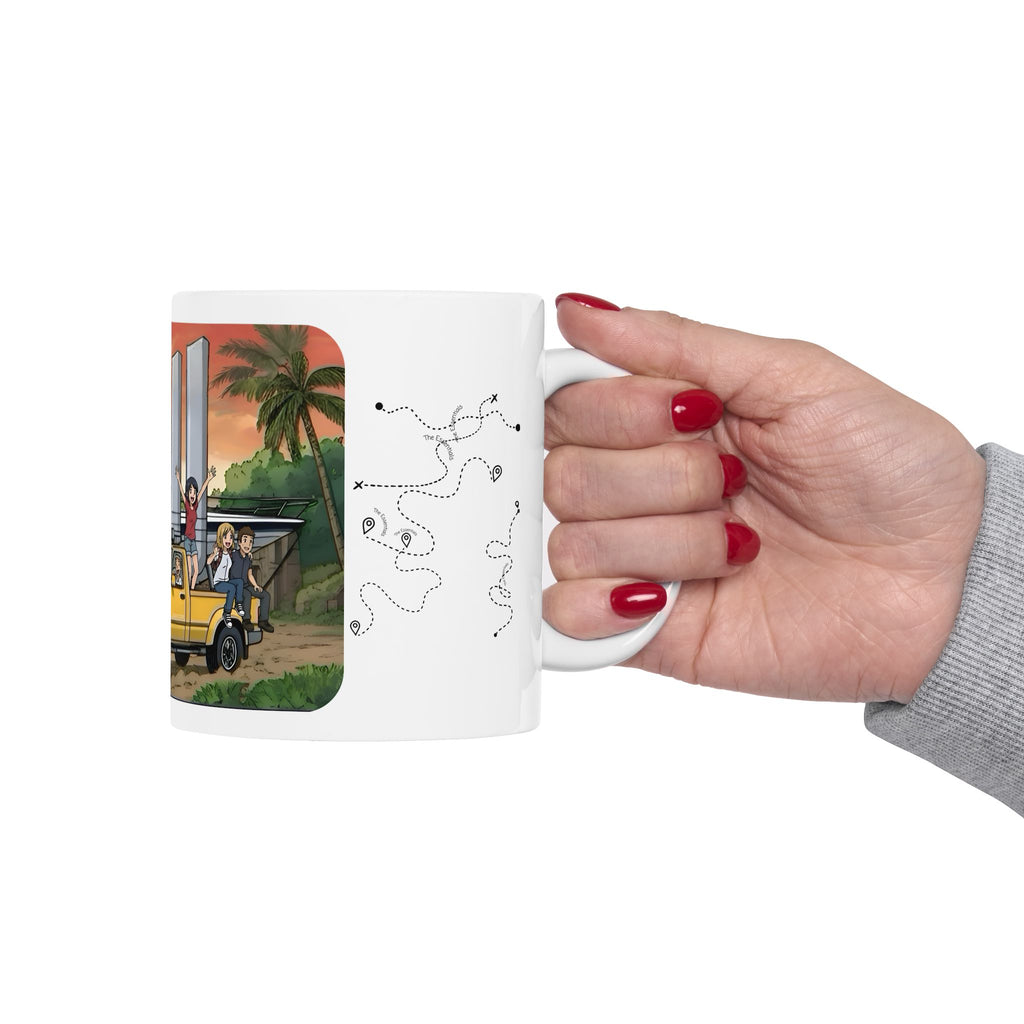 Sunshine State Pickup Trucks #9 Speed Boat Hauler White Ceramic Mug – Celebrating Companionship, Creativity & Life’s Little Wonders Cup (11oz/15oz)