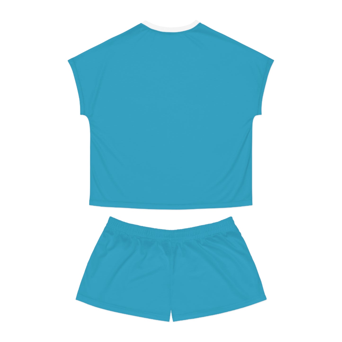 Matiby Women's Turquoise Short Pajama Set (AOP)