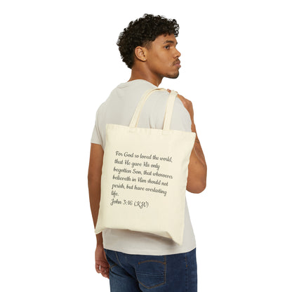 Bible Speaks Cotton Canvas Tote Bag