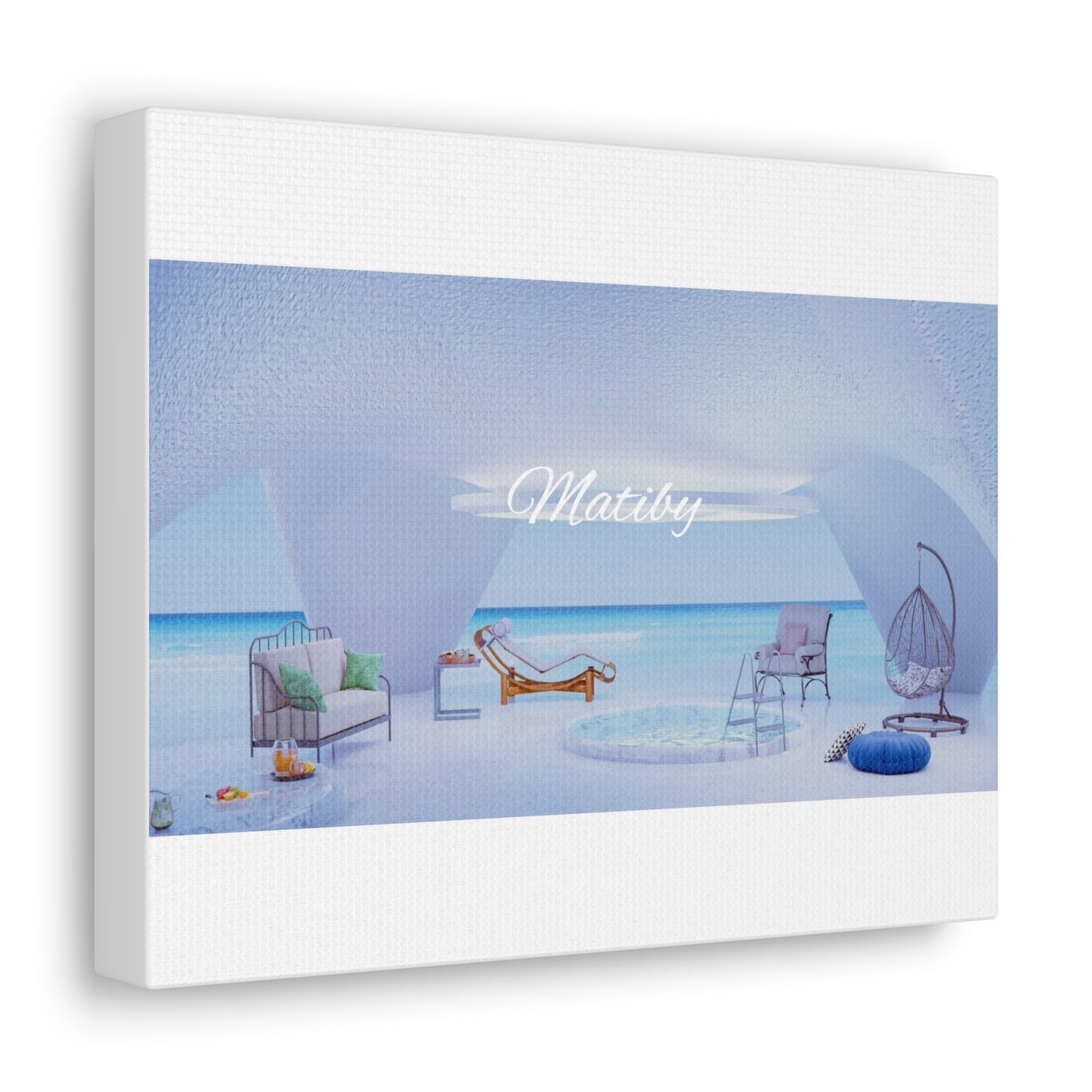 Matiby White Canvas Gallery Wraps