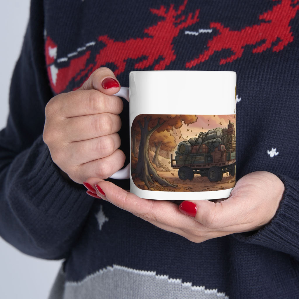Adventure 4x4 Trucks #38, Sibling Brothers & Sisters On The Move White Ceramic Mug — Find Your Path To The Essentials Cup (11oz & 15oz)