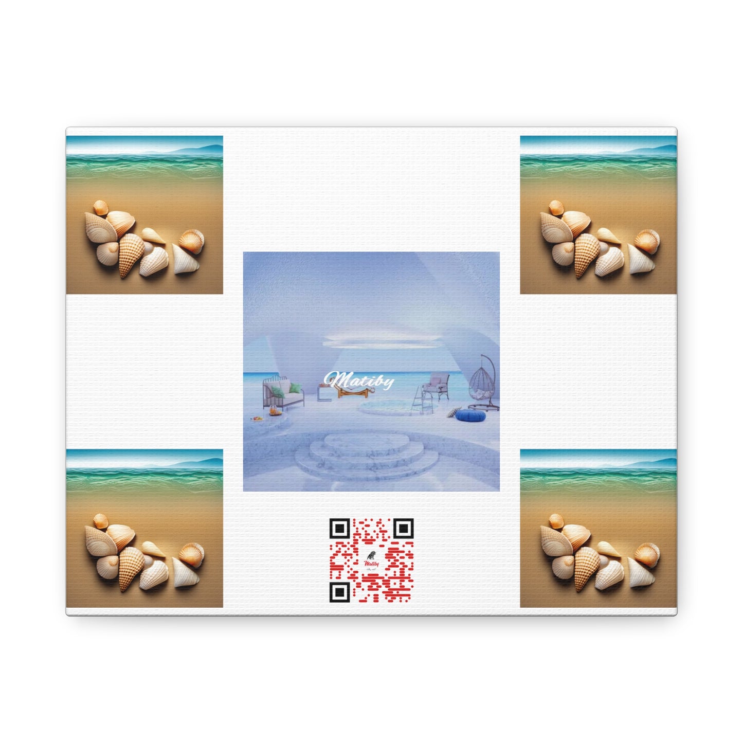 Matiby QR White Canvas Gallery Wraps