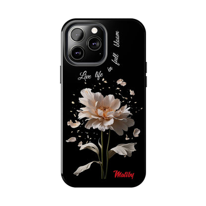 Matiby Amy's Special Flower Bloom Black Tough Phone Cases