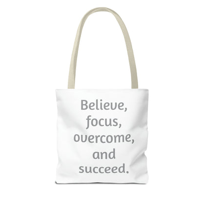 Bible Speaks Tote Bag (AOP)