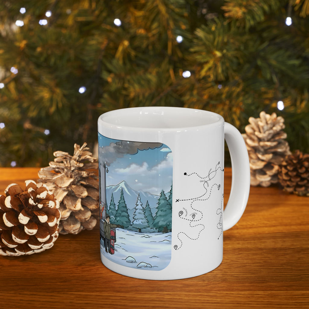 Sunshine State Pickup Trucks #14, Hauling Family Trailer White Ceramic Mug – Celebrating Companionship, Creativity & Life’s Little Wonders Cup (11oz/15oz)