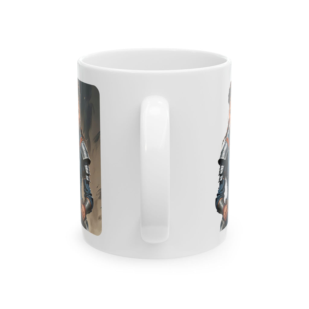 Gentle Woman of Valor #22 White Ceramic Mug - Fearfully & Wonderfully Made Tribute Cup (11oz/15oz)