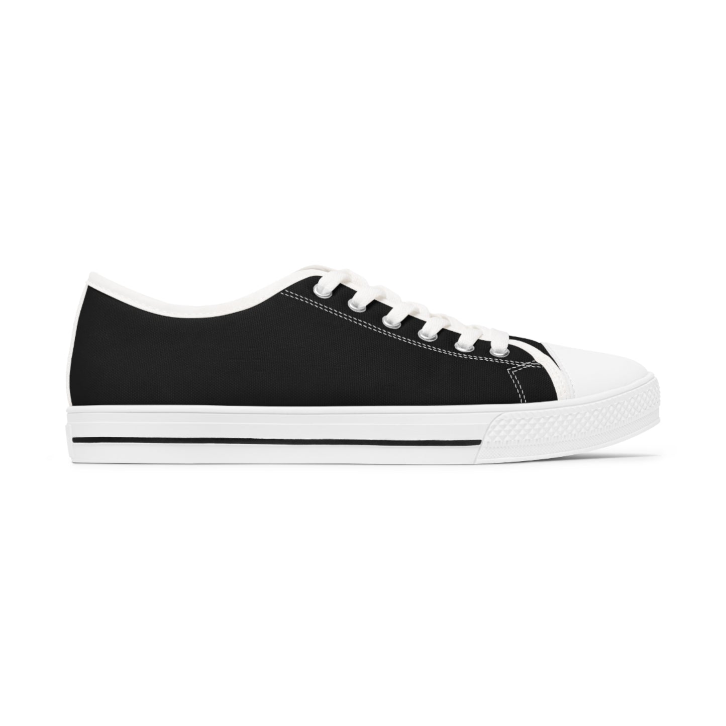 Women's Black Low Top Sneakers