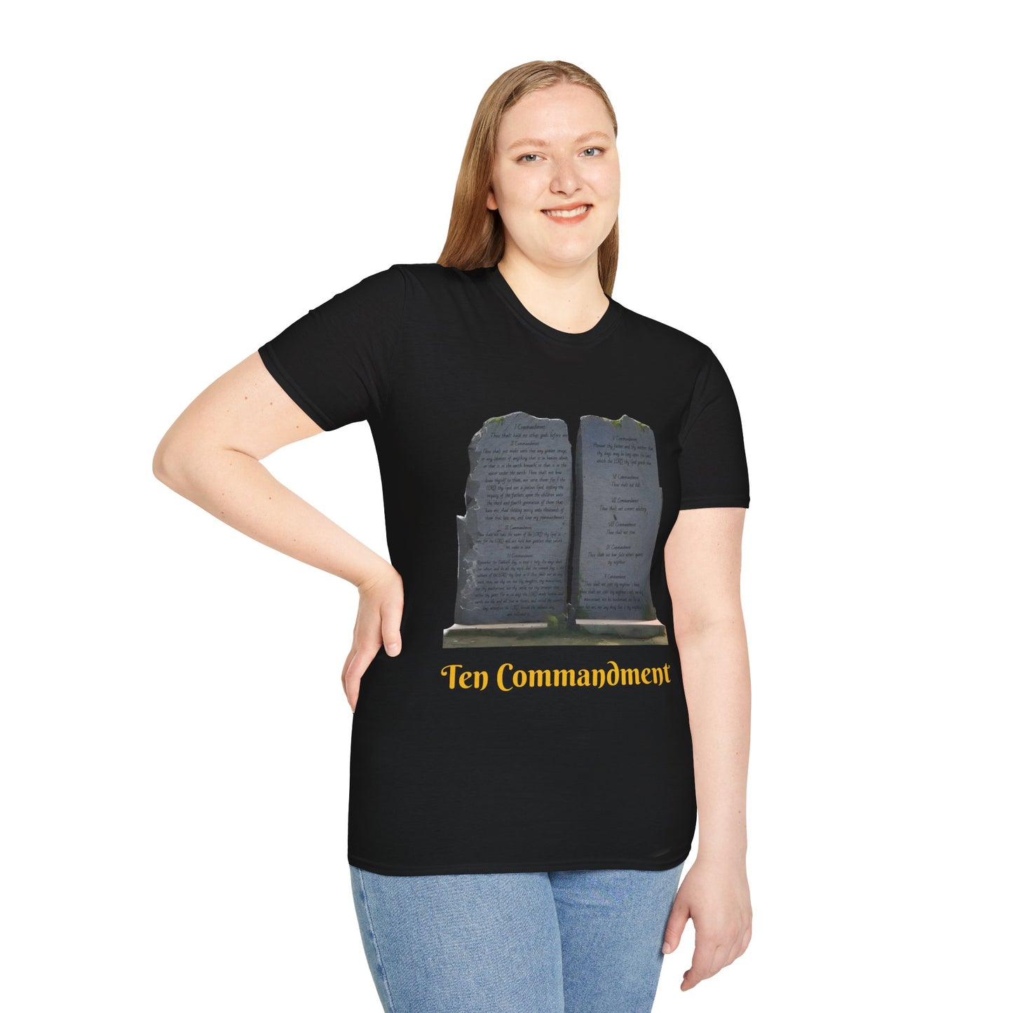 Bible Speaks Ten Commandments Unisex Softstyle T-Shirt