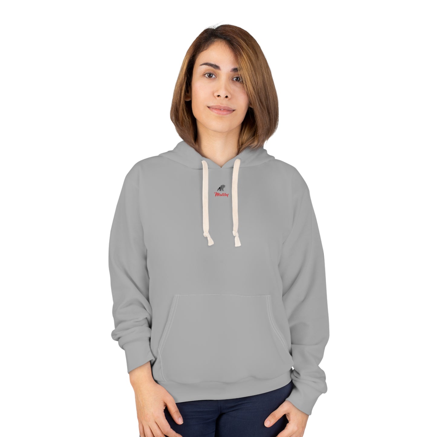 Light Grey Unisex Pullover Hoodie (AOP)