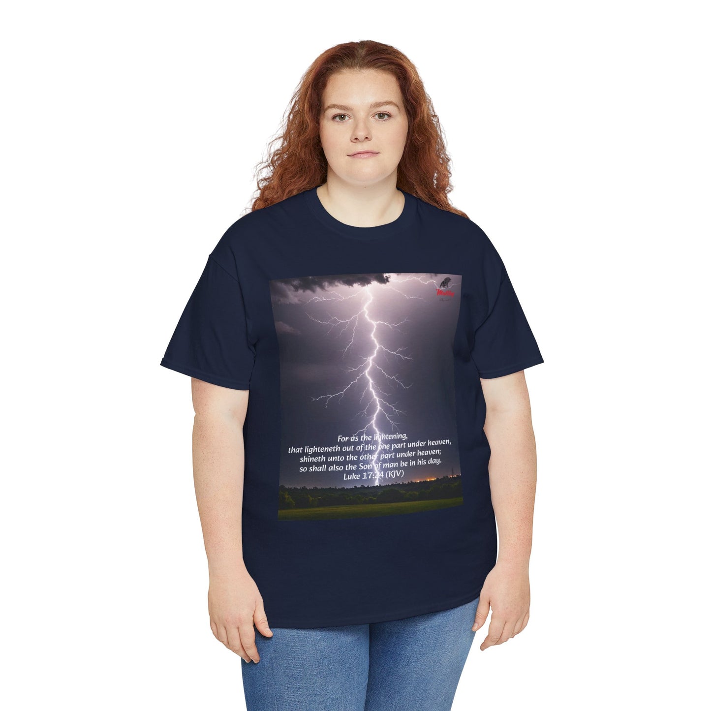 Lightning Style Son of man Unisex Heavy Cotton Tee