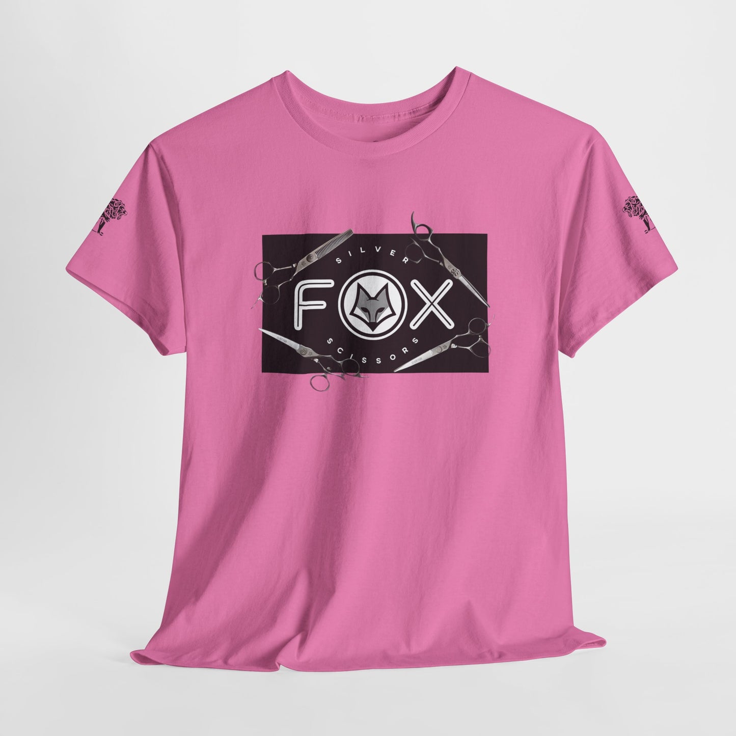 Silver Fox Scissors Unisex Heavy Cotton Tee