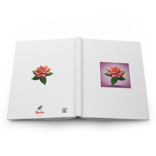 Rose Hardcover Journal Matte White