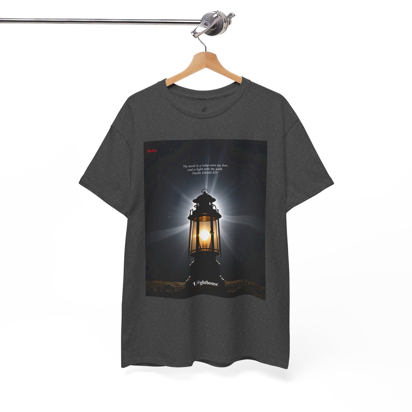 Lighthouse Psalm 119 Unisex Heavy Cotton Tee