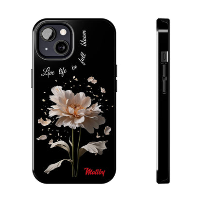 Matiby Amy's Special Flower Bloom Black Tough Phone Cases