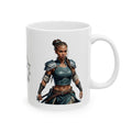Gentle Woman of Valor #30 White Ceramic Mug - Fearfully & Wonderfully Made Tribute Cup (11oz/15oz)