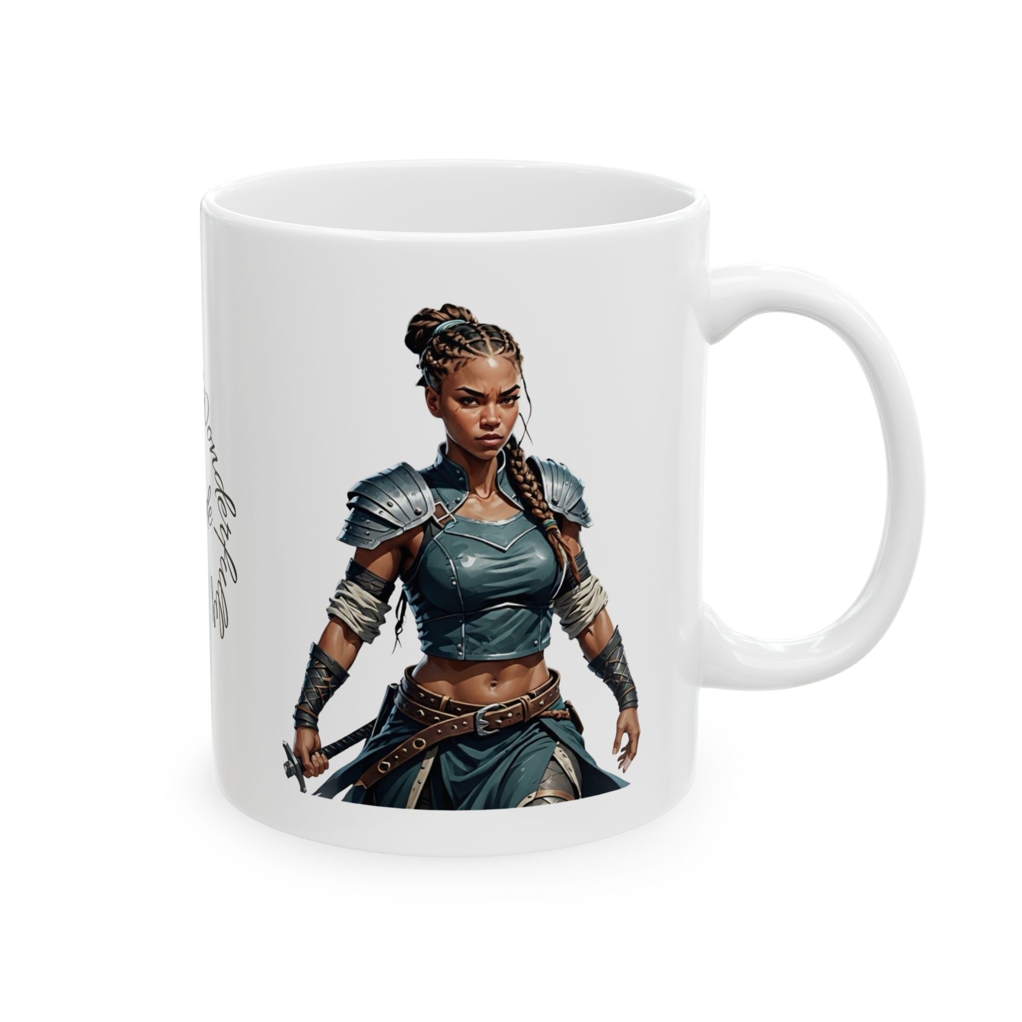 Gentle Woman of Valor #30 White Ceramic Mug - Fearfully & Wonderfully Made Tribute Cup (11oz/15oz)