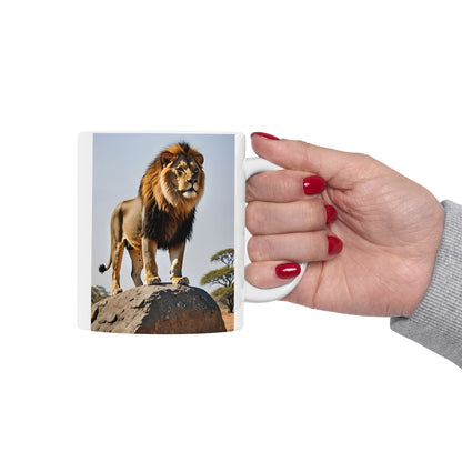 Matiby Lion Ceramic Mug, 11oz