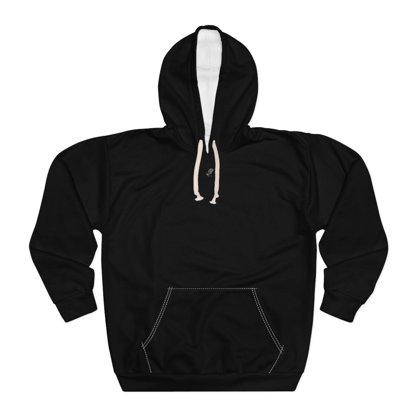 "Midnight" Black Unisex Pullover Hoodie (AOP)