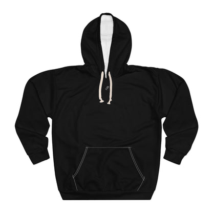 "Midnight" Black Unisex Pullover Hoodie (AOP)