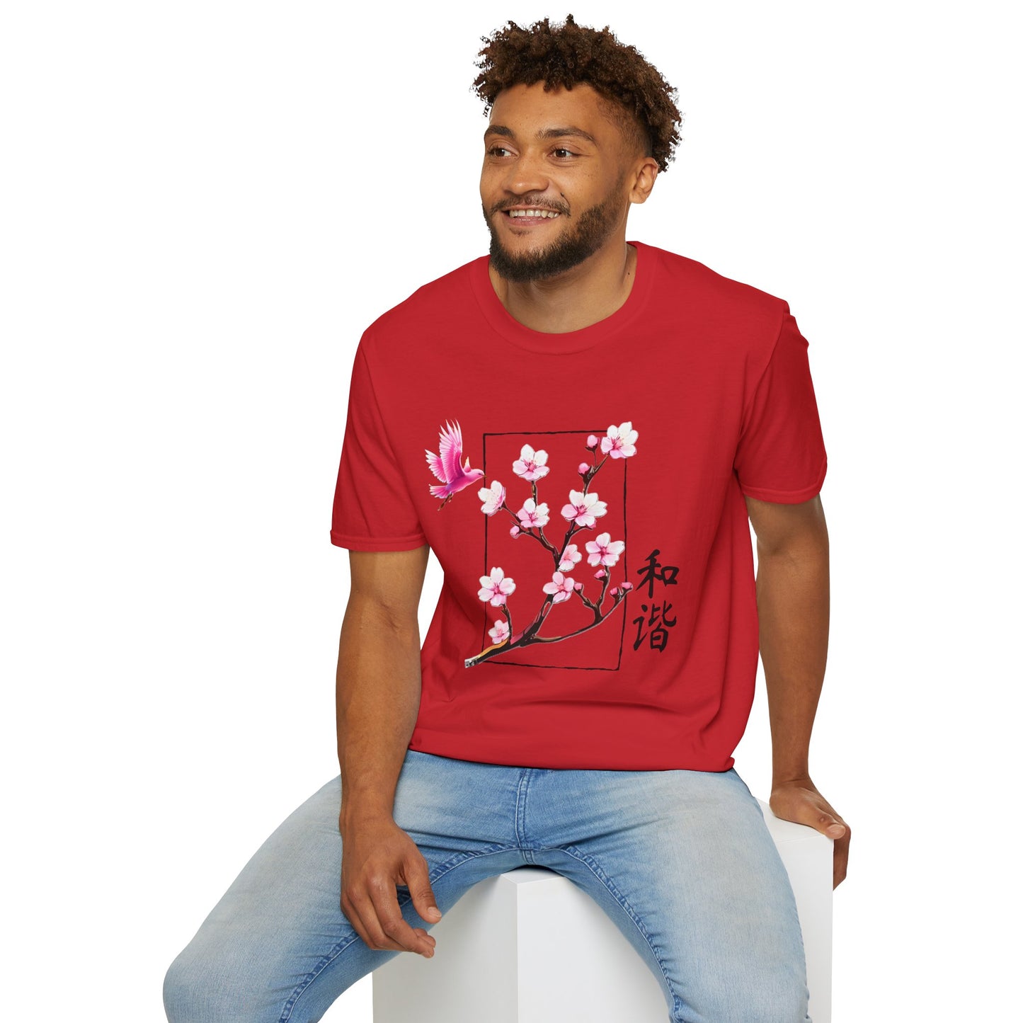 Japanese Cherry Blossom Unisex Softstyle T-Shirt