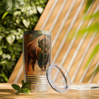 Artzy Bison Ringneck Tumbler, 20oz