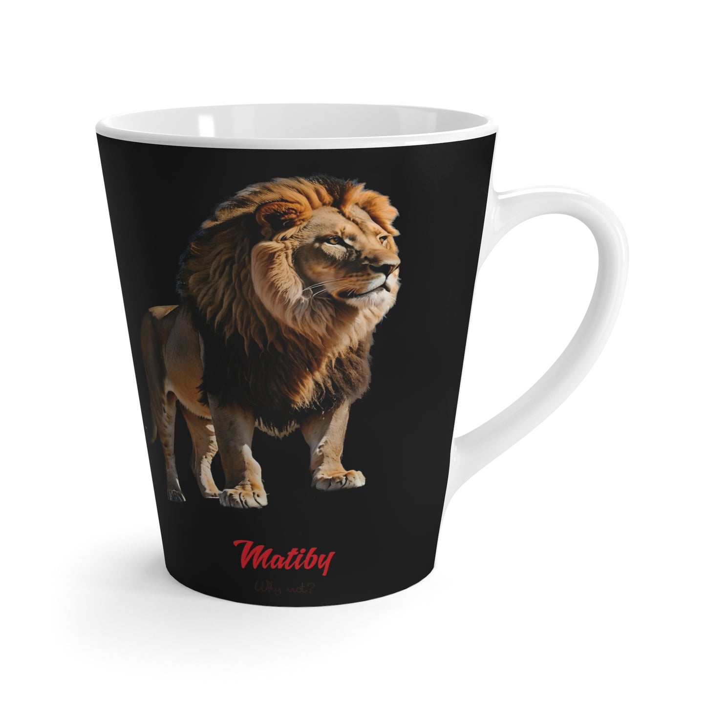 Matiby Lion Mug, Black