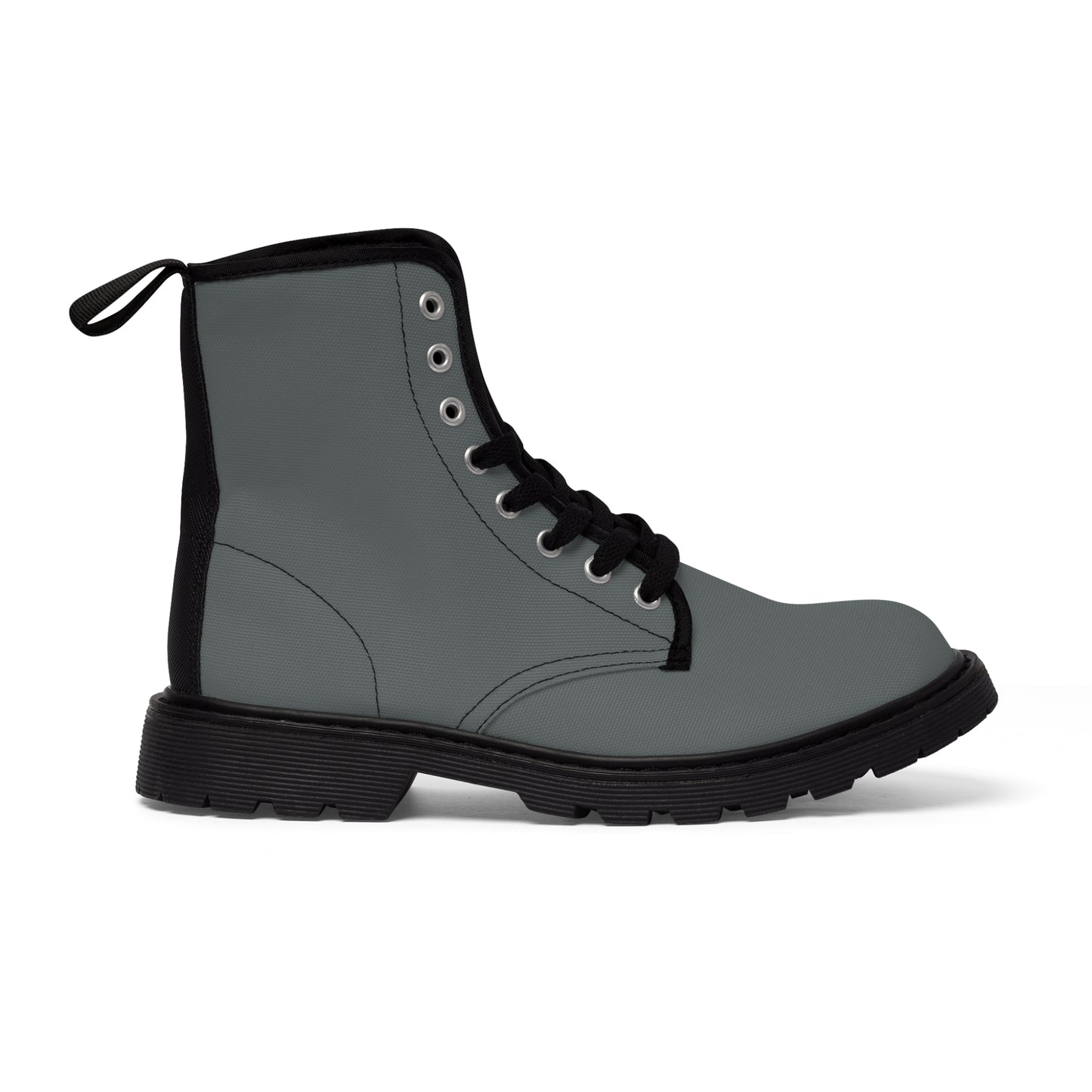 Men's Dark Grey Canvas Boots