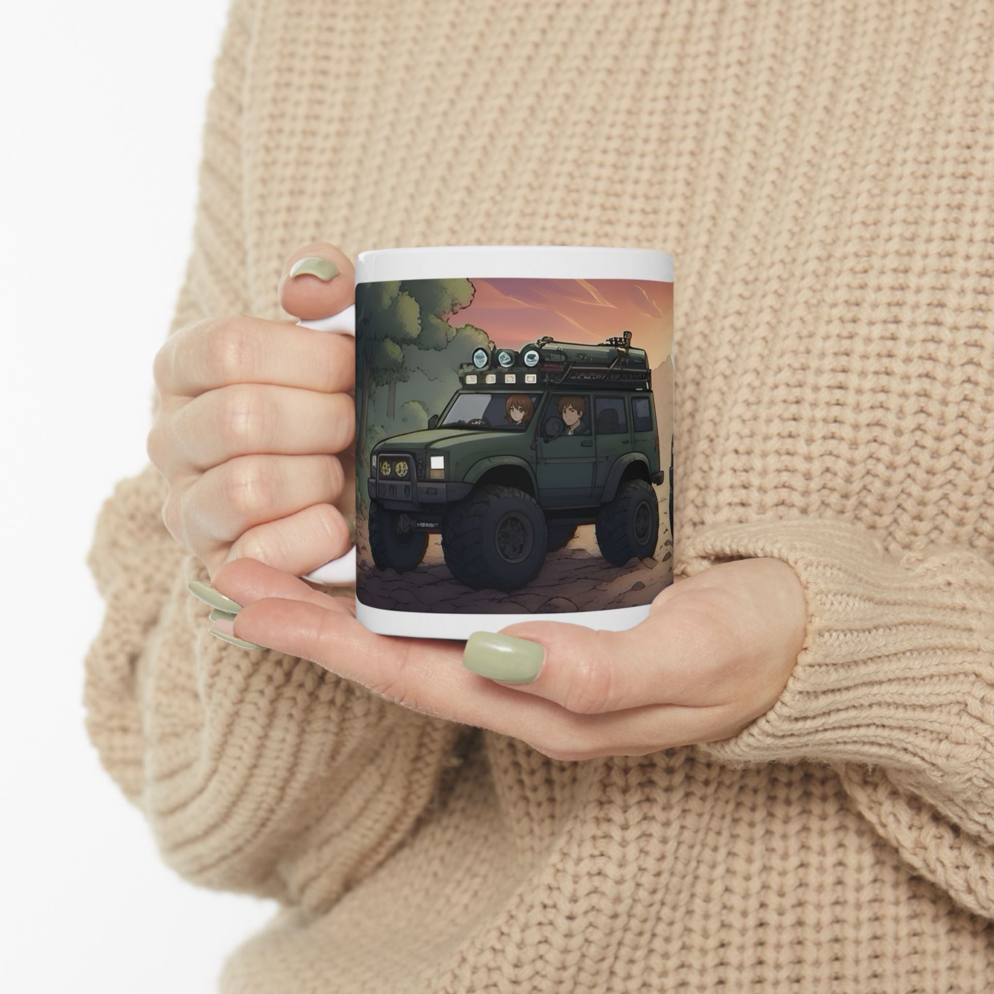 Adventure 4x4 Trucks #43, Future Engineers On The Move White Ceramic Mug — Find Your Path To The Essentials Cup (11oz & 15oz)