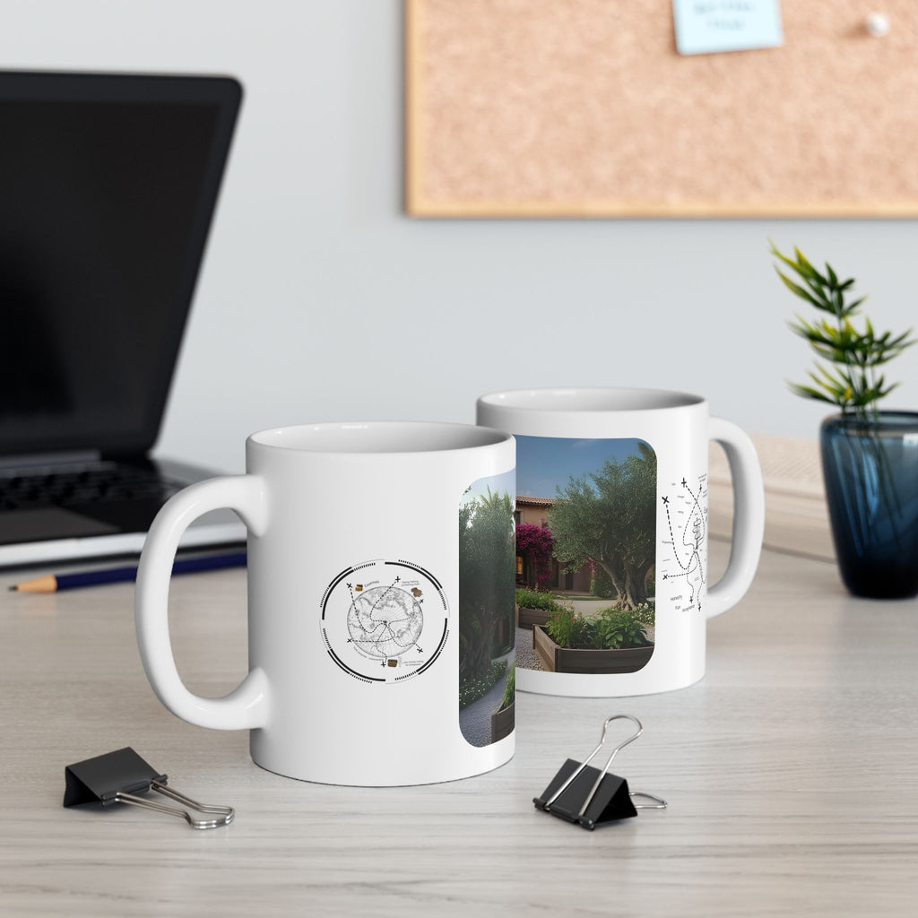Cozy Architecture & Dreamy Landscapes #28 White Ceramic Mug – Homes Home Sweet Home Cup (11oz/15oz)