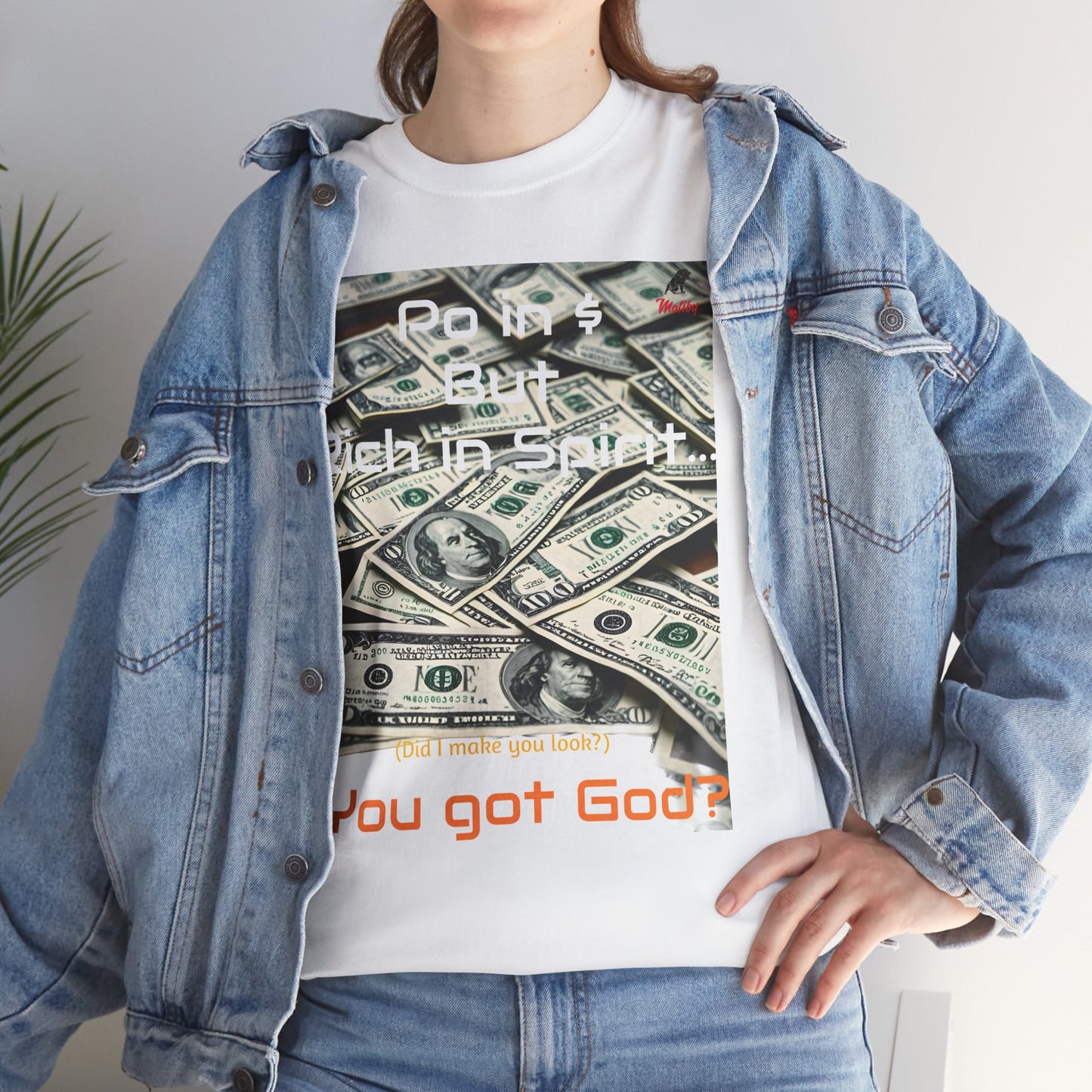 Rich in Spirit Unisex Heavy Cotton Tee