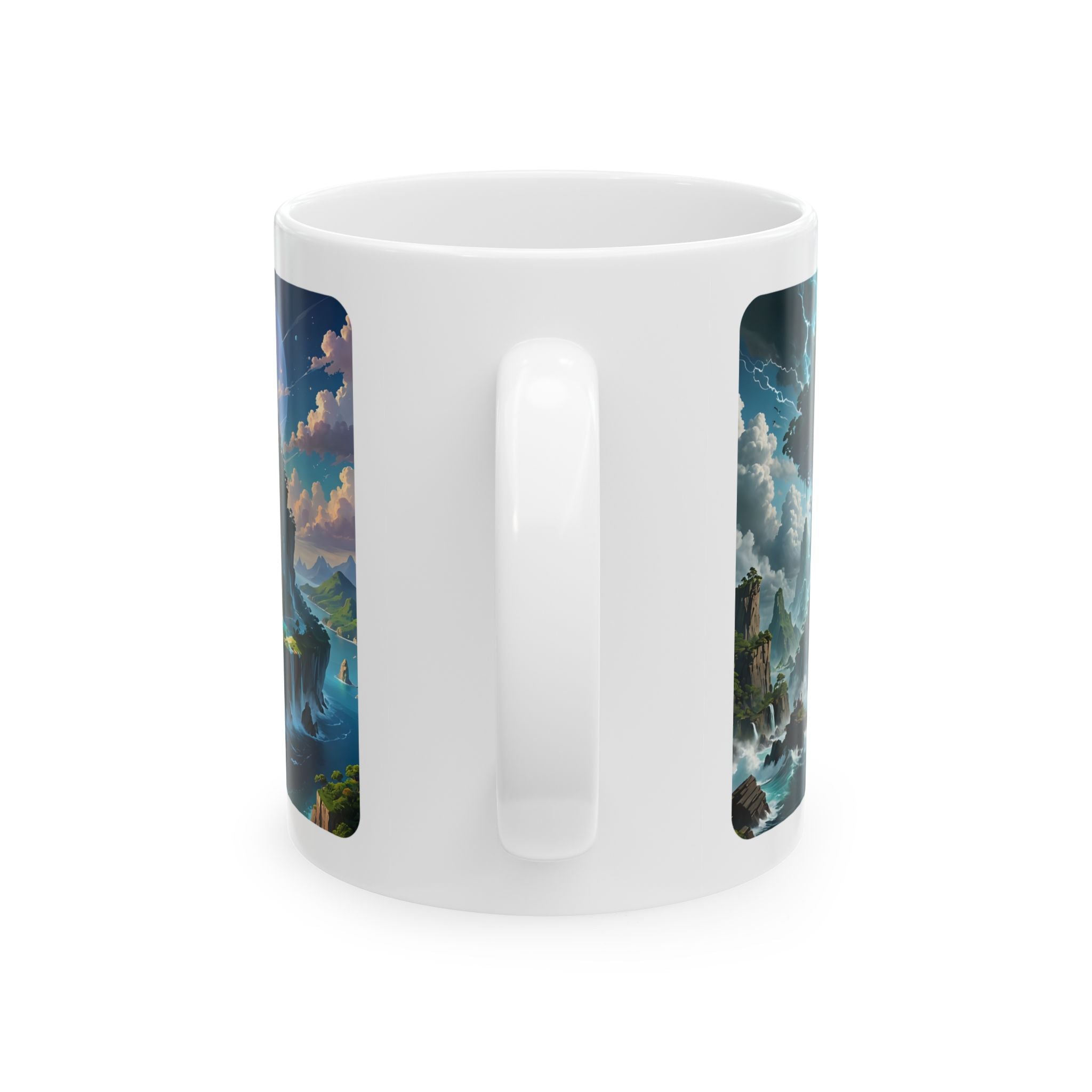 Contrast & Perspective #2 White Ceramic Mug — Time & Chance Daily Cup (11oz, 15oz)